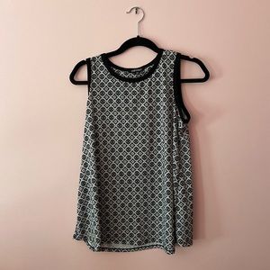 Dressbarn patterned professional tank top